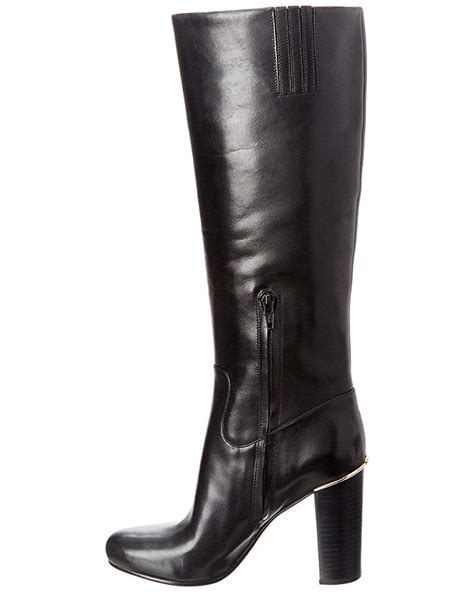 michael michael kors janice knee-high boots|Michael Michael Kors Womens Janice Boot Leather Round Toe .